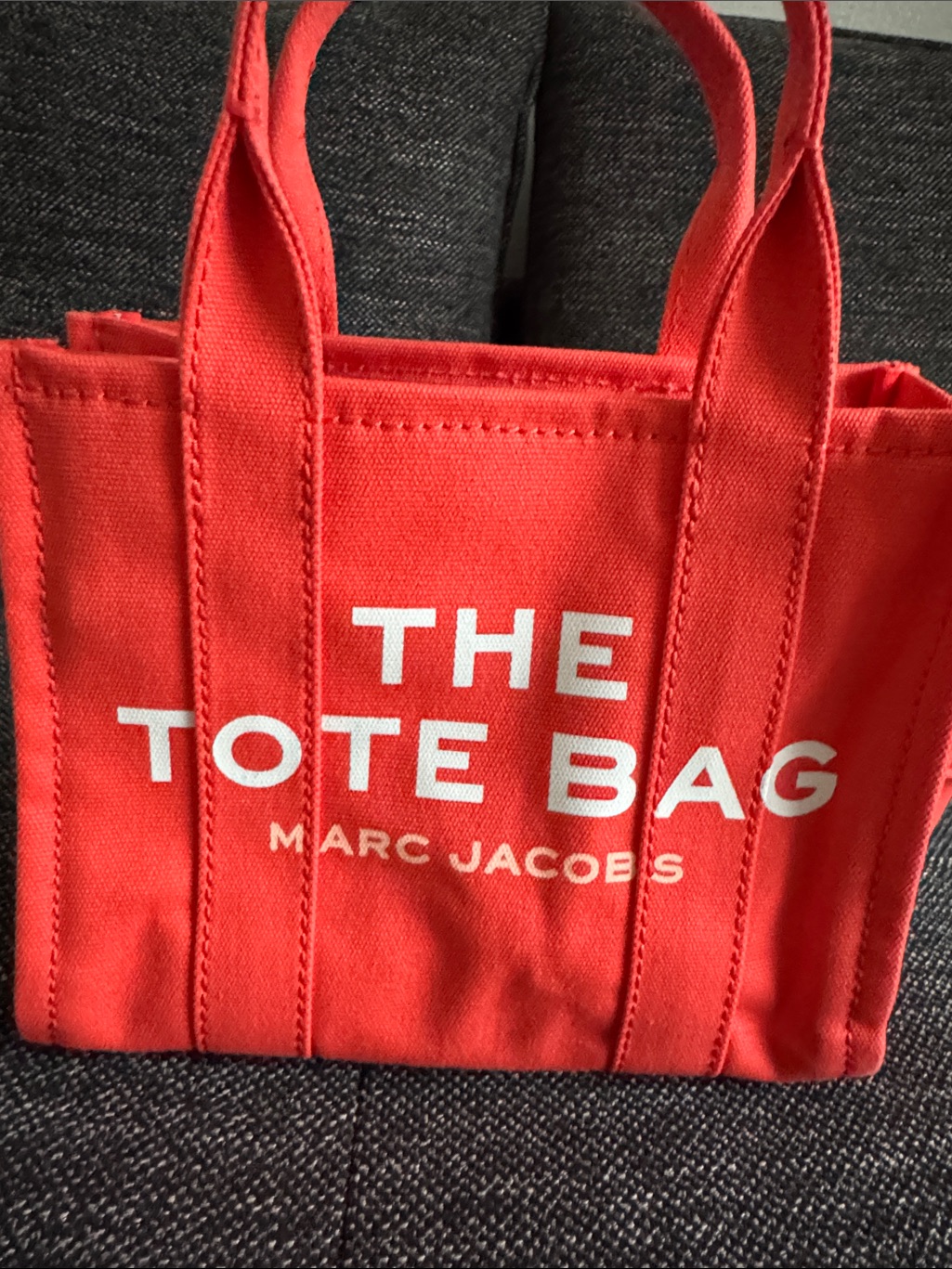 Marc Jacobs Canvas Mini Tote In Coral
